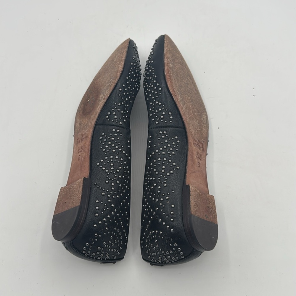 Coach Rory Black Studded Leather Ballet Flats 5.5 - Picture 5 of 5